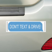 Geen tekst en station bumpersticker (Op auto)