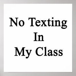 Geen tekst in mijn klasse poster