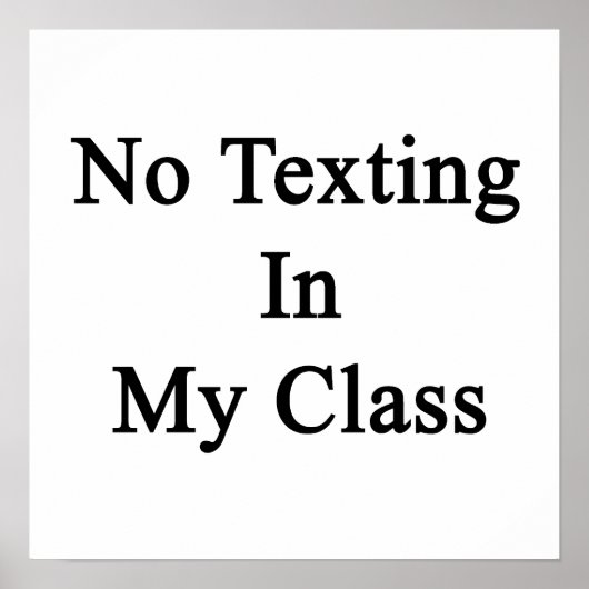 Geen tekst in mijn klasse poster (Voorkant)