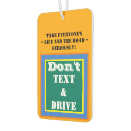 Geen tekst rijden Oranje Groen Neem het leven seri Luchtverfrisser