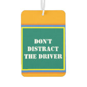 Geen tekst rijden Oranje Groen Neem het leven seri Luchtverfrisser (Achterkant)