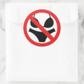 Geen tekst-/zwemkostuum ronde sticker (Tas)