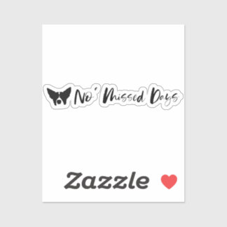 Geen tekstontwerp gemiste dagen sticker
