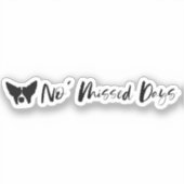 Geen tekstontwerp gemiste dagen sticker (Voorkant)