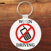 Geen telefoon tijdens het rijden sleutelhanger (Voorkant)