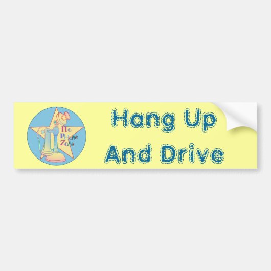 Geen Telefoon Zone Bumpersticker (Voorkant)