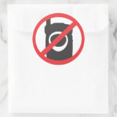Geen telefoon zone Sticker (Tas)
