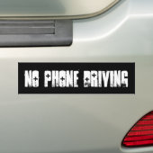 GEEN TELEFOONBESTURING BUMPERSTICKER (Op auto)