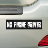 GEEN TELEFOONBESTUURDER BUMPERSTICKER (Op auto)