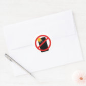 Geen telefoonfotografie - respecteer persoonlijke ronde sticker (Envelop)
