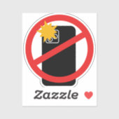 Geen telefoonfotografie - respecteer persoonlijke sticker (Vel)