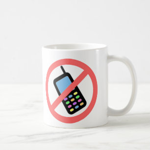 Geen telefoons! koffiemok