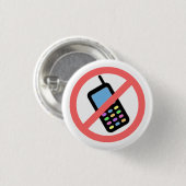 Geen telefoons! ronde button 3,2 cm (Voorkant /achterkant)