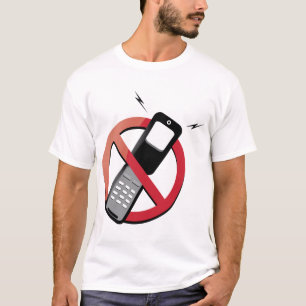 geen telefoons t-shirt