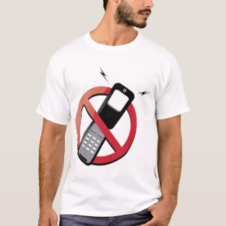 geen telefoons t-shirt