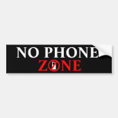 Geen telefoonzone (1.2) bumpersticker (Voorkant)