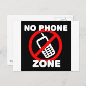 Geen telefoonzone briefkaart (Voorkant / Achterkant)