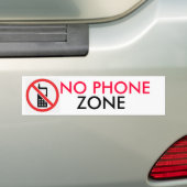 GEEN TELEFOONZONE BUMPERSTICKER (Op auto)
