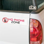 GEEN TELEFOONZONE BUMPERSTICKER (Op Truck)