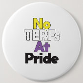 Geen TERF's bij Pride Button (Voorkant)