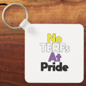 Geen TERF's bij Pride Sleutelhanger (Voorkant)