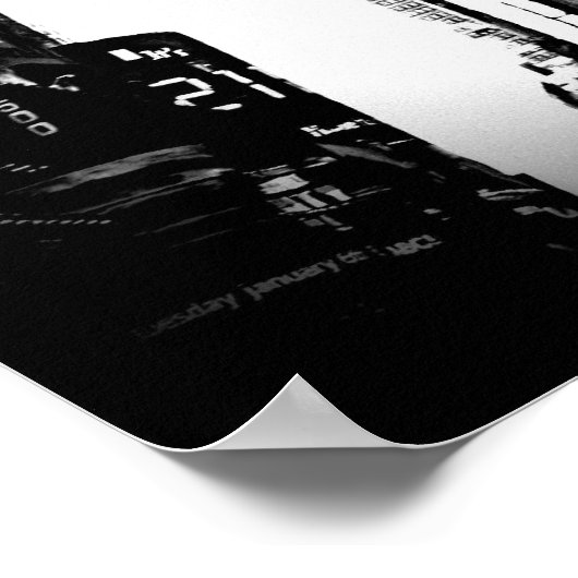 Geen terugdraaien poster (Hoek)