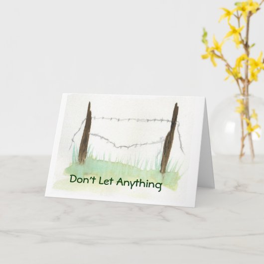 Geen terughoudendheid - Afstuderen Kaart (Gele Bloem)