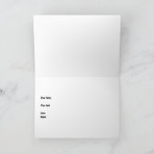 Geen terugname Uitgang Alleen gevouwen Wenskaart Kaart (Binnen)