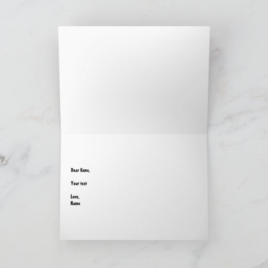 Geen terugname Uitgang Alleen gevouwen Wenskaart Kaart (Binnen)