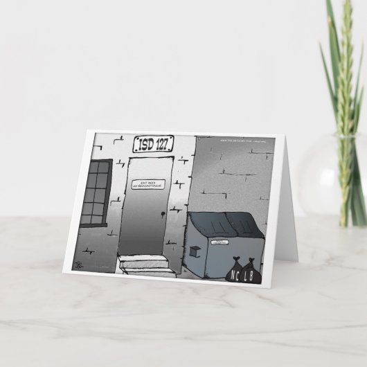 Geen terugname Uitgang Alleen gevouwen Wenskaart Kaart (Voorkant)