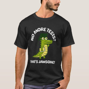 Geen tests meer die knap grappig alligator-diploma t-shirt
