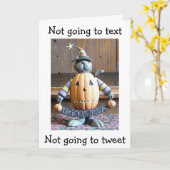 GEEN TEXTING/TWEED=GEEN TRICKING=BEHANDELING KAART (Gele Bloem)