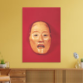 Geen theatermasker canvas afdruk (Insitu (Woonkamer))