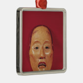 Geen theatermasker metalen ornament (Rechts)