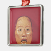 Geen theatermasker metalen ornament (Links)