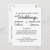 Geen thema, gewoon Briefkaart voor liefdesweddensc (Voorkant / Achterkant)