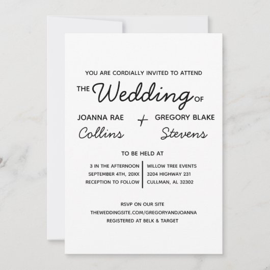 Geen thema, gewoon liefdesweddenschap kaart (Voorkant)