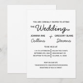 Geen thema, gewoon liefdesweddenschap kaart (Voorkant / Achterkant)