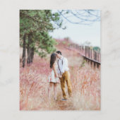 Geen thema, liefdesbudget foto's sparen de datumbr flyer (Achterkant)