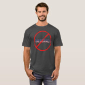 Geen theocratiekerk & staatsprotesten T-Shirt (Voorkant volledig)