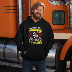 Geen therapie Gewoon meer darts - Funny Dart Fan Hoodie