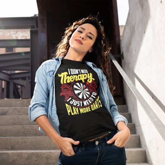Geen therapie Gewoon meer darts - Grappige Dart T-shirt