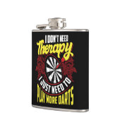 Geen therapie gewoon meer darts kolf 6 oz. heupfles (Links)