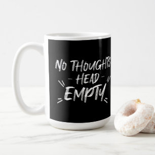 Geen Thoughts Head Empty Koffiemok