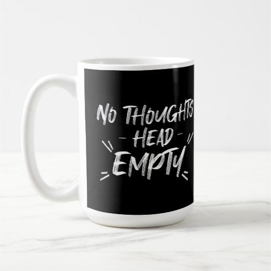 Geen Thoughts Head Empty Koffiemok (Links)