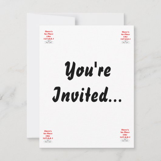 geen thuis kaart (Voorkant)