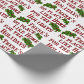 Geen thuis voor de feestdagen cadeaupapier (Hoek)