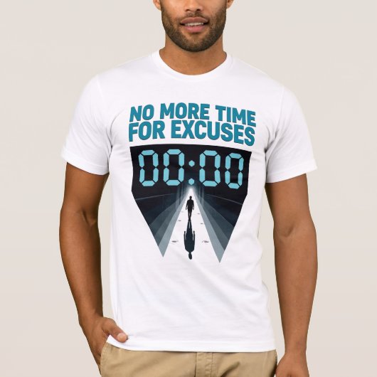 Geen tijd meer voor excuses | Dark Futuristic Urba T-shirt (Voorkant)