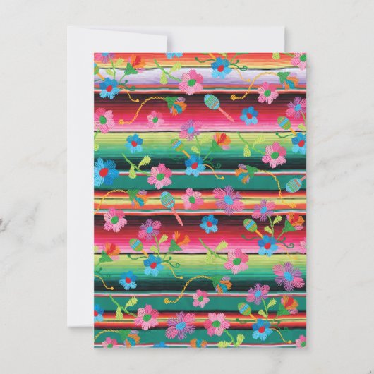 Geen tijd om een Mexicaanse fistelenborduurij te b Kaart (Achterkant)