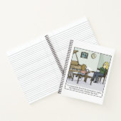 Geen tijd om Piano Lesson-Cartoon te oefenen Notitieboek (Binnen)